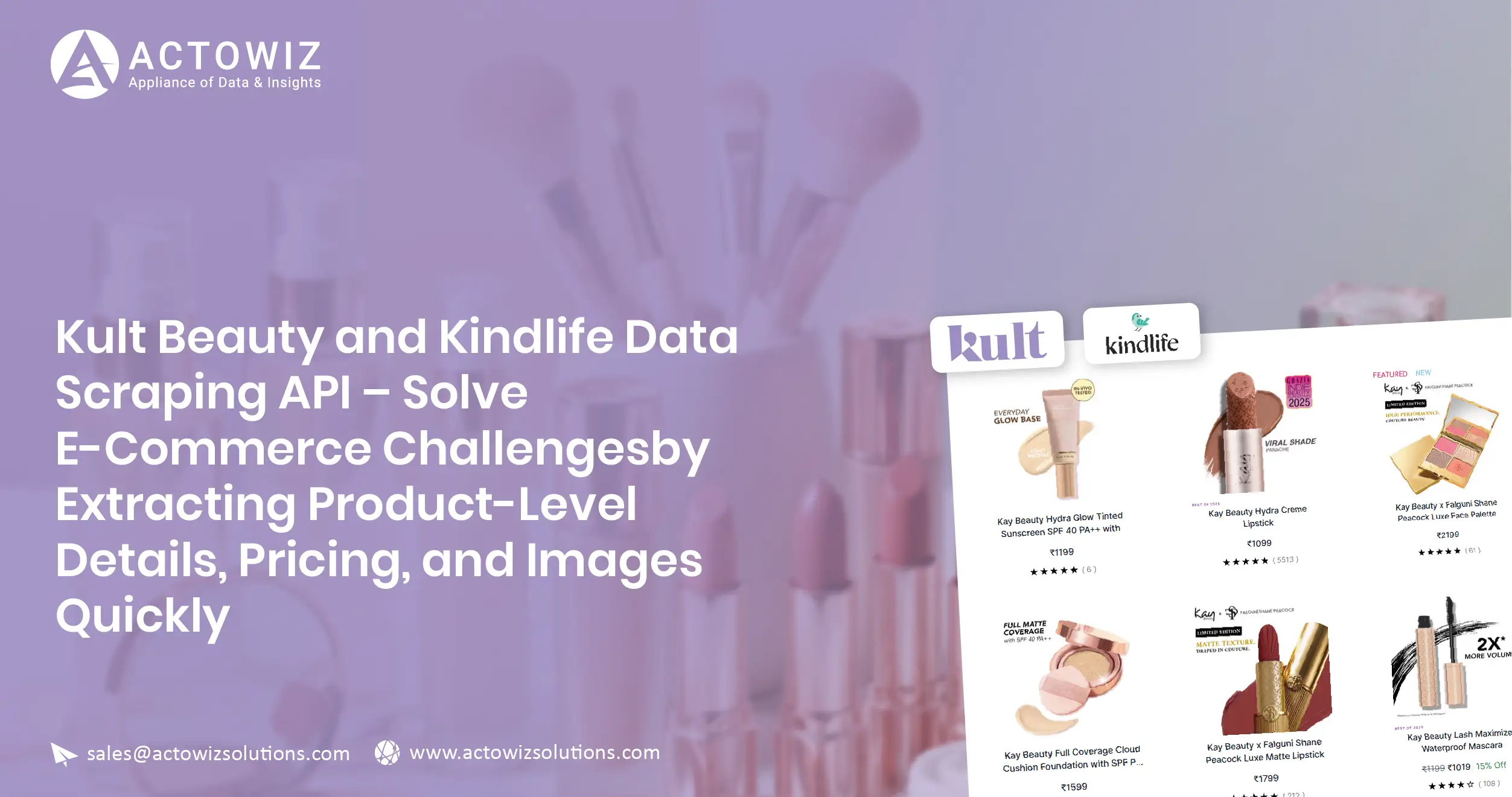 Kult Beauty and Kindlife Data Scraping API – Solve E-Commerce Challenges